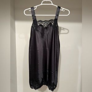 Black slip dress